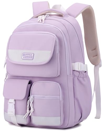 Amythe Rucksack Teenager, Schulrucksack Mädchen mit Vielen Fächern, Schulranzen für Schüler der 3. bis 5. Klasse, Mittel und Oberstufe, Nylon Tagesrucksack für Reisen Freizeit, Lila Amythe Rucksack Teenager, Schulrucksack Mädchen mit Vielen Fächern, Schulranzen für Schüler der 3. bis 5. Klasse, Mittel und Oberstufe, Nylon Tagesrucksack für Reisen Freizeit, Lila von Amythe