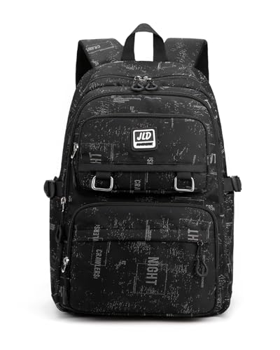 Amythe Schulrucksack Jungen Teenager, Lässiger Rucksack für Jungen, Wasserdichte Daypack Modischer Reiserucksack für Gymnasiasten und Studenten, 32 * 22 * 45 CM von Amythe