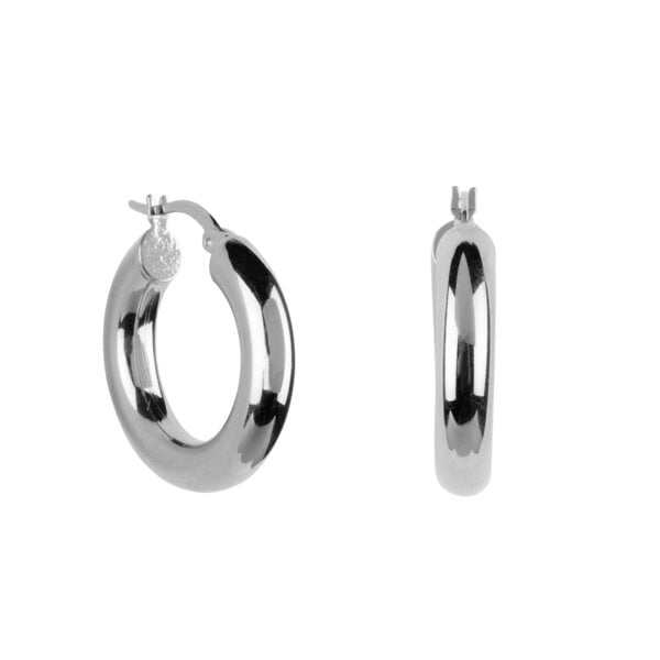 Ana Dyla Aria Hoops silver von Ana Dyla