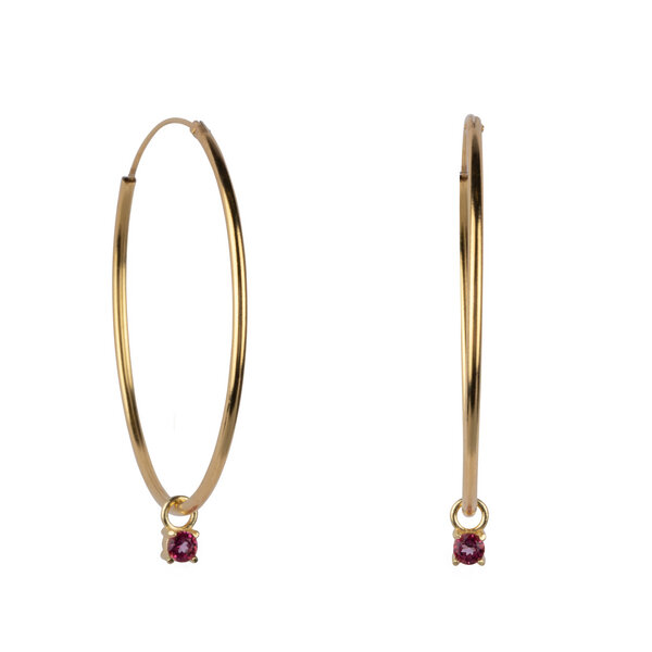 Ana Dyla Irem pink topaz Hoops von Ana Dyla