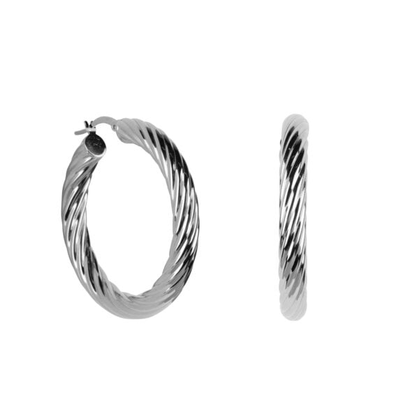 Ana Dyla Luma Hoops silver von Ana Dyla