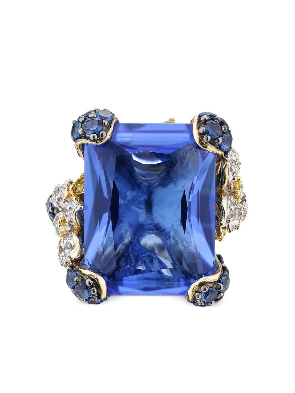 Anabela Chan 18kt Goldvermeil Ring mit Aschenputtel - Blau von Anabela Chan