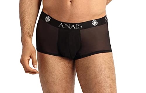 Anais for Men Herren Boxer Storts schwarz aus Netzmaterial mit Gummibund elastisch transparent Männer Slip L von Anais for Men