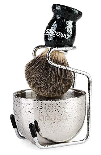 Anbbas Rasierpinsel Dachshaar mit Rasierschale und Pinselhalte,Rasierset Luxus Herren Geschenk Set Anbbas Rasierpinsel Dachshaar mit Rasierschale und Pinselhalte,Rasierset Luxus Herren Geschenk Set von Anbbas