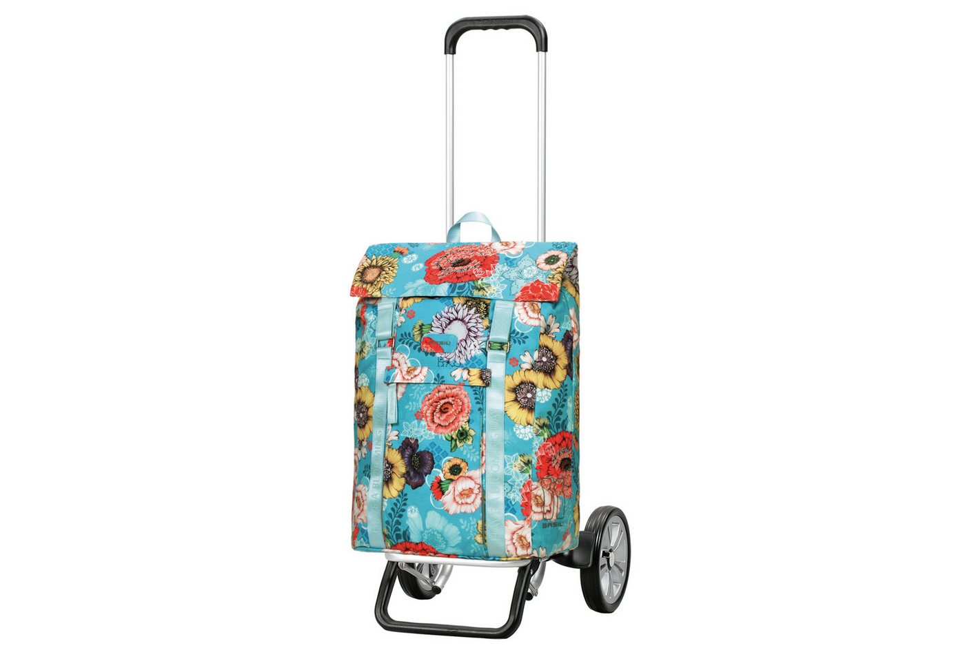 Andersen Einkaufsshopper Alu Star Shopper mit Tasche Basil Bloom in Gelb oder Blau von Andersen