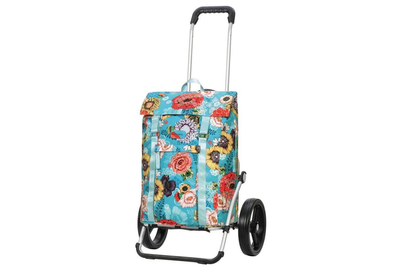 Andersen Einkaufstrolley Royal Shopper mit Tasche Basil Bloom in Gelb oder Blau von Andersen