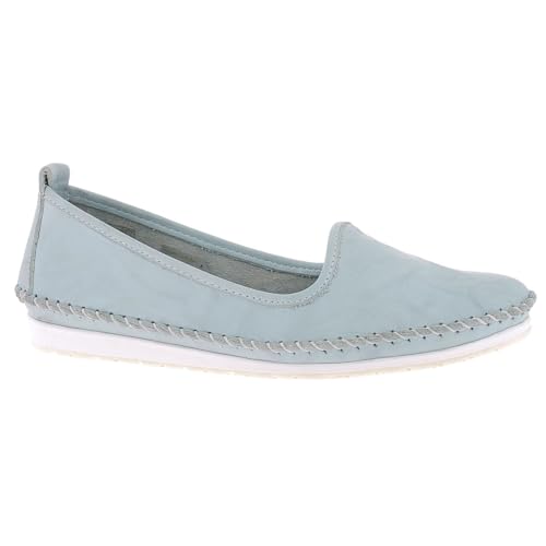 Andrea Conti Damen Slipper 0027449 Ballerina Mokassins, Größe:37 EU, Farbe:Blau von Andrea Conti