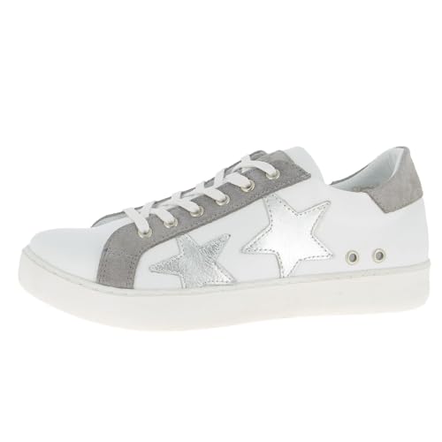 Andrea Conti Damen Low Top Sneaker, weiß/hellgrau/Silber, 36 EU Andrea Conti Damen Low Top Sneaker, weiß/hellgrau/Silber, 36 EU von Andrea Conti