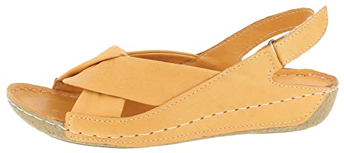 Andrea Conti Damen Sandalette Sandale, orange, 37 EU von Andrea Conti