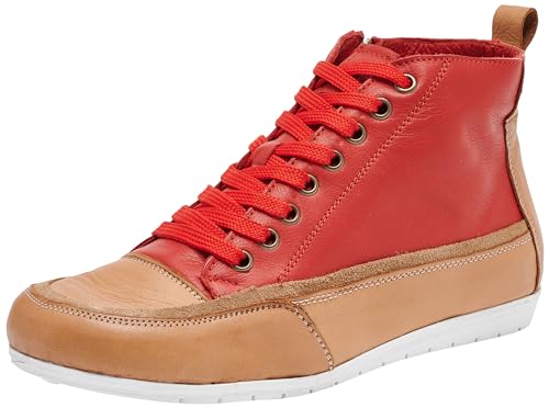 Andrea Conti Damen Schnürer Sneaker, Chili/Brandy, 40 EU von Andrea Conti