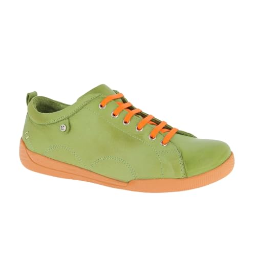 Andrea Conti Damen Sneaker, Kiwi/orange, 41 EU von Andrea Conti