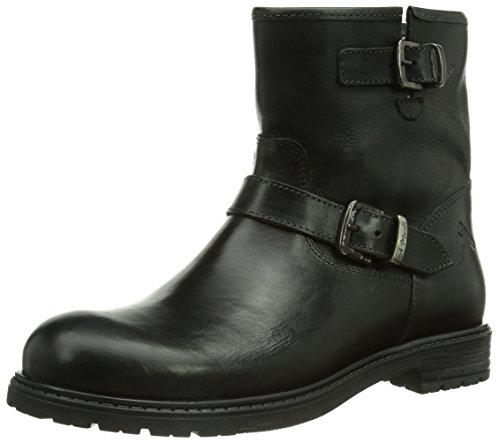 Andrea Morelli Mädchen Girl Fashion Bootie Biker Boots, Schwarz (Nero), 35 EU (3 Kinder UK) von Andrea Morelli