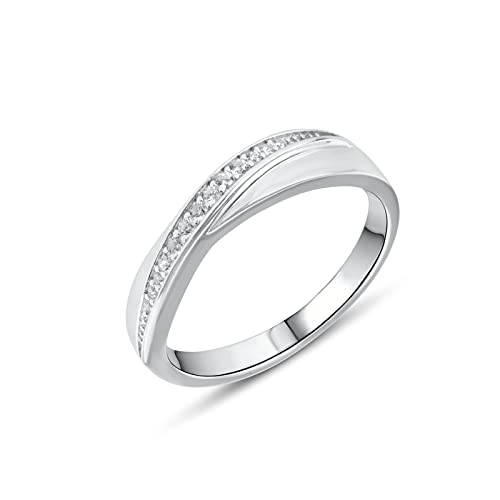 Anellissimo Damen-Ring, gekreuzt, 925er Silber, mit Zirkonia von Anellissimo