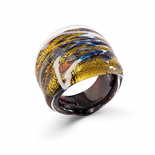 Anellissimo Ring Murano Glas Damen Gold -, Silber, Gold von Anellissimo