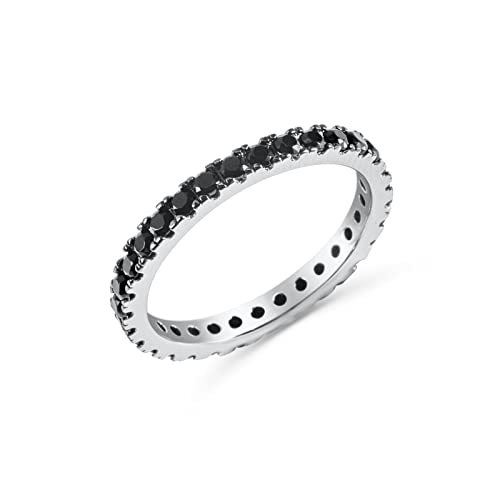 Anellissimo Ring Veretta Luxury Black Damen Jahrestag Silber 925 mit Zirkonia -, Silber von Anellissimo