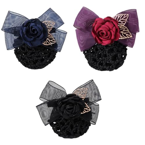 3 Stück Haarnetz Künstlich Rose,Blume Haarnetze,Duttnetze Kinder,Haar Netze Damen,Knotennetz,Haarspange,Haarklammern,Haarschmuck für Balletttanz Dance Tänzer,Nurse,Haarfixierung,Mischfarbe A 3 Stück Haarnetz Künstlich Rose,Blume Haarnetze,Duttnetze Kinder,Haar Netze Damen,Knotennetz,Haarspange,Haarklammern,Haarschmuck für Balletttanz Dance Tänzer,Nurse,Haarfixierung,Mischfarbe A von Anevous