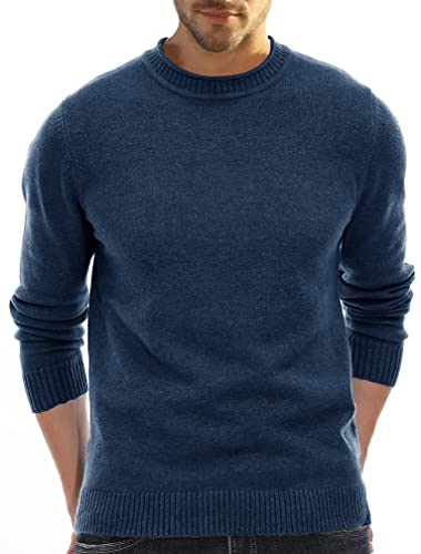 Herren Pullover Rundhalsausschnitt Vintage Slim Sweatshirt für Herren Klassischer Pullover Sweater von Angbater