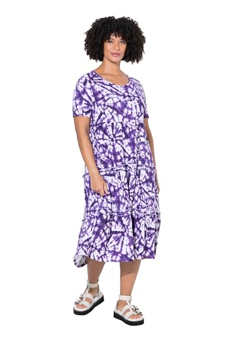 Angel of Style Damen große Größen Übergrößen Plus Size Jerseykleid, A-Linie, Batik.Muster, Halbarm violett 50 841964832-50 Angel of Style Damen große Größen Übergrößen Plus Size Jerseykleid, A-Linie, Batik.Muster, Halbarm violett 50 841964832-50 von Angel of Style