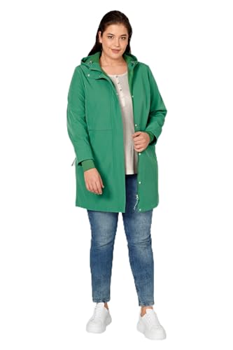 Angel of Style Damen große Größen Übergrößen Plus Size Softshelljacke, 3x-Funktion, Kapuze, Taillen-Tunnelzug, Langarm farn 44 200056458-44 von Angel of Style