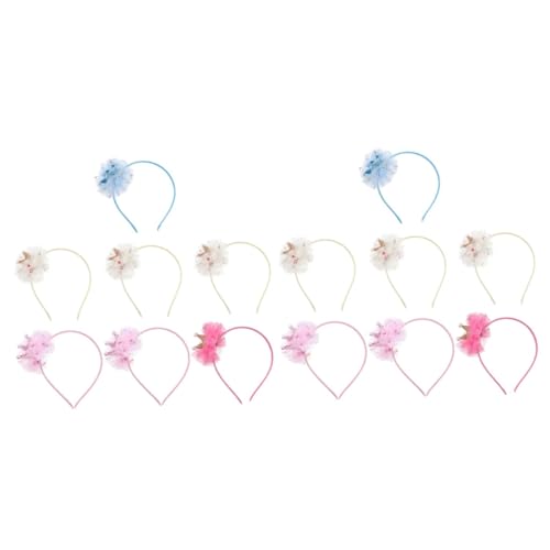 14 Stk Party-Kronen-Mesh-Hut Fascinator-Kopfschmuck kinder haarschmuck Haarbänder haar band Haare für Kinder Kopfbedeckungen für Kinder Prinzessin Stirnband Schal Schleier Damen von Angoily