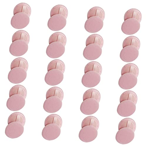 20St Puderquaste makeup puder make up remover pads Schminkpuder Abschminkpads beauty tools Gesichts-Make-up-Puff Puder-Make-up-Tools Mädchen Zubehör Werkzeug Kosmetik Kind Flanell von Angoily