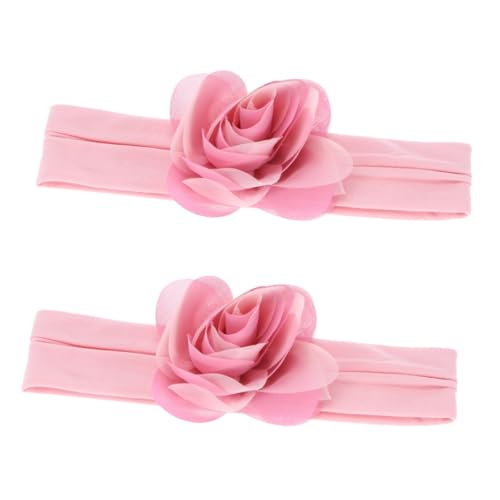 2St kinder stirnband stirnbänder kinder Elastisches Stirnband haarschmuck Haarbänder elastische Stirnbänder Kopfschmuck. Baby-Kopftücher Haarband die Blumen Kopfbedeckung Schal von Angoily