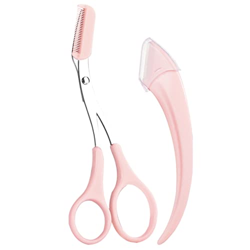 Angoily 1 Satz Augenbrauen-Trimmer brow Trimmer brow Tool Rasiermesser zum Formen der Augenbrauen Augenbrauenschere für Damen mit Kamm Anzug Trimmer für Männer Augenbrauenschere für Männer von Angoily