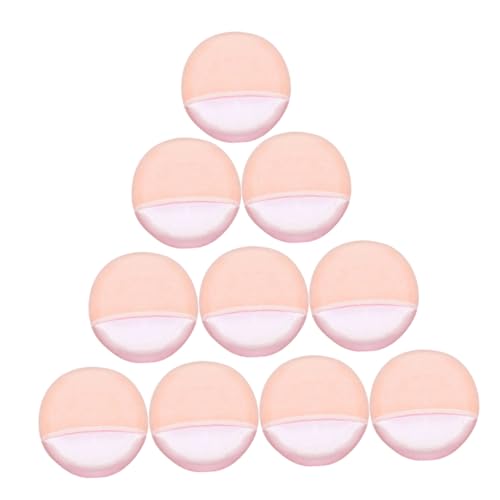 Angoily 10St Puderquaste kosmetikpinsel makeup brushes Kosmetische Puderpads aus Baumwolle Runde Wattepads schneebesen Schwämme Kosmetik-Puff Mädchen kosmetischer Hauch von Angoily