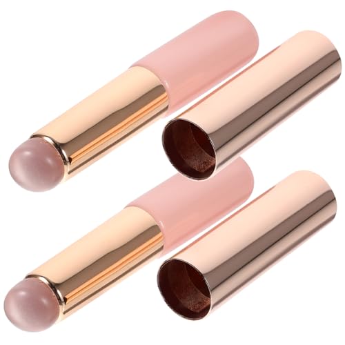 Angoily 2St Lippenbürste Lippenstäbe Lippenapplikator aus Silikon Schminkpinsel lippenstift Lippenapplikatoren Make-up Pinsel Make-up-Pinsel für Frauen tragbar Concealer Pinsel Werkzeug von Angoily