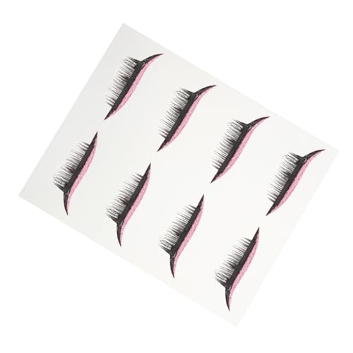 Angoily 4 Paare Falsche Wimpern Augen Make-up Aufkleber glänzende Eyeliner-Sticker Instant eyeliner aufkleber Lidschatten Eyeliner-Stift Eyeliner-Aufkleber Augenlinienstreifen Bar Kosmetik von Angoily