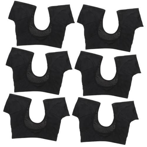 Angoily 6st Unterarm-schweißpolsterweste Yoga Schweißabsorbierende Pads Spitzen-bhs Herren Training Achselpolster-shirt Trainingsoberteile Kleidung Sport 12 Elasthan Mann von Angoily