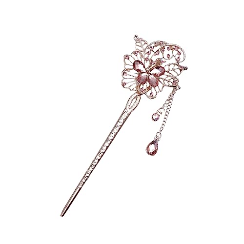 Angoily Haarnadeln Aus Kristall Chinesische Haargabel Hanfu Retro-haarnadel Hairpin Haar Klammern Haarstock Japanisch Haarschmuck Weihnachten Ghibli Sticker Fräulein Palast Metall von Angoily