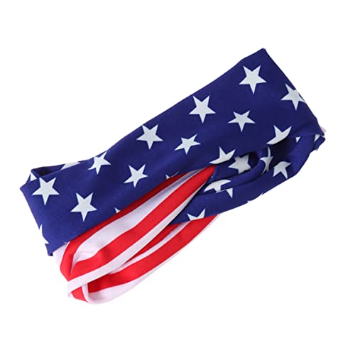 Angoily muslimische kopftuch Turban headband unabhängigkeitstag stirnband erwachsene Haarschmuck für Kinder Haarband baby stirnbänder patriotisches Stirnband binden Schal von Angoily