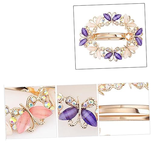 haarschmuck haar spangen haarklemmen haarklips Abendparty Haarspange Schmuck-Haarspange haarklammer rosa Koreanische Version Kopfbedeckung oberer Clip Haarnadel Mädchen Federbügel von Angoily