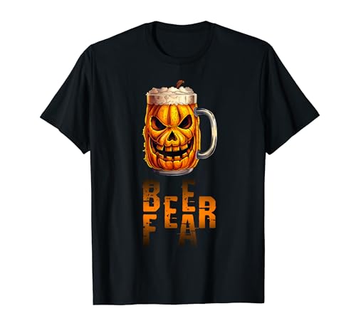 Beer Fear Kürbis Bierkrug Jack O Laterne Becher Halloween T-Shirt von Angry Halloween Pumpkin Mug / Jackolantern Mug Tee