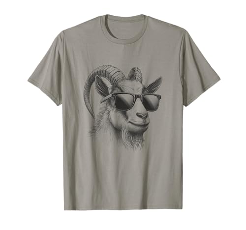 Cooles Ziegen-Sonnenbrillen-Design für Erwachsene und Kinder T-Shirt Cooles Ziegen-Sonnenbrillen-Design für Erwachsene und Kinder T-Shirt von Animal Lover Themed Graphic Art Designs