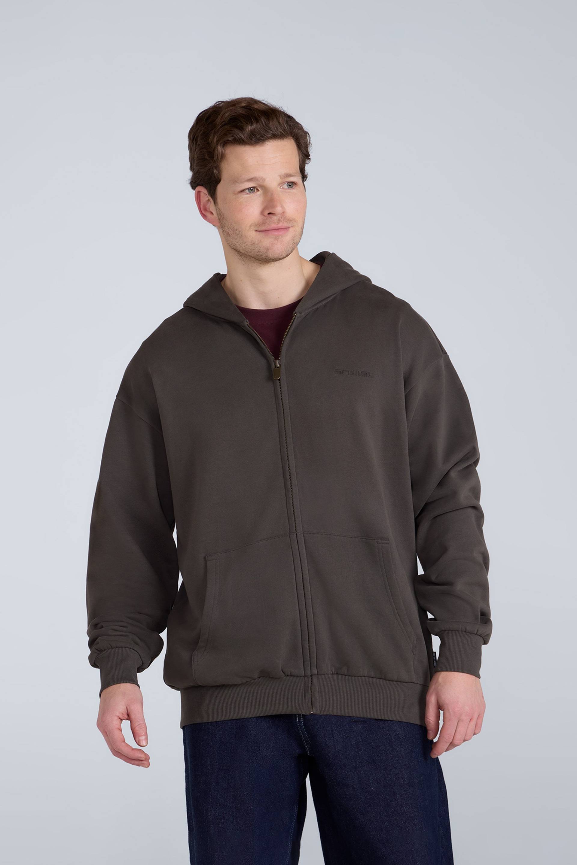 Icon Kapuzenpullover mit Durchgehendem Reißverschluss für Herren - Khaki Icon Kapuzenpullover mit Durchgehendem Reißverschluss für Herren - Khaki von Animal