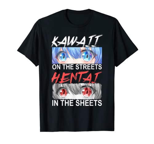 Kawaii auf den Straßen - Hentai in den Bettlaken T-Shirt von Anime Lover Designs & Merch