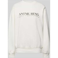 Anine Bing Oversized Sweatshirt aus Baumwolle in Ecru, Größe S von Anine Bing