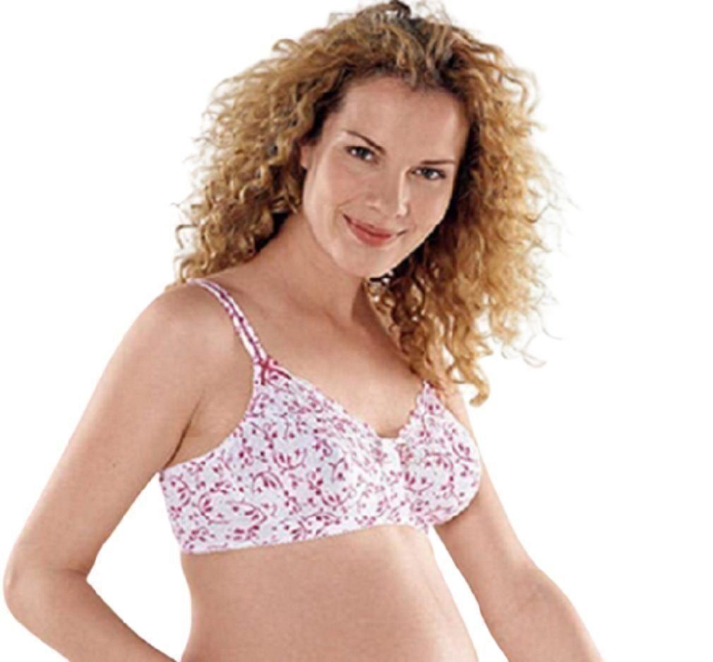 Anita Maternity Schwangerschafts-BH 5031 weiß mit rotem Muster ohne Bügel von Anita Maternity