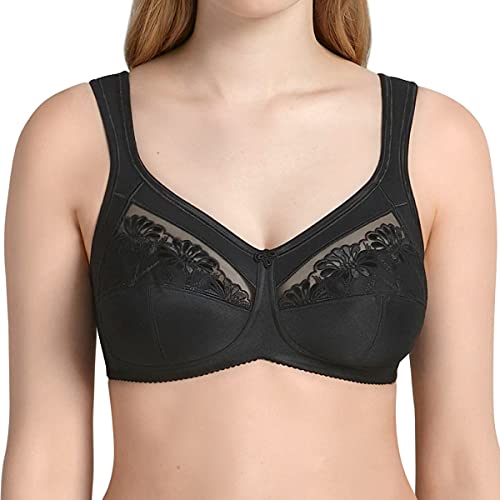 Anita (Since 1886 Damen BH - Safina, Entlastungs-BH, Cup-Größe C, Stickerei, Mikrofaser Schwarz 95C Anita (Since 1886 Damen BH - Safina, Entlastungs-BH, Cup-Größe C, Stickerei, Mikrofaser Schwarz 95C von Anita