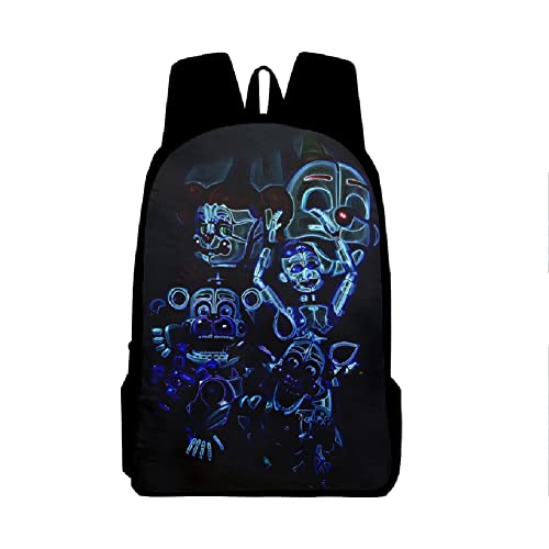 Anjinguang FNAF Rucksack FNAF Thriller Terror Spiel Schule Reisetasche 3D gedruckt Cartoon für Jungen Mädchen von Anjinguang