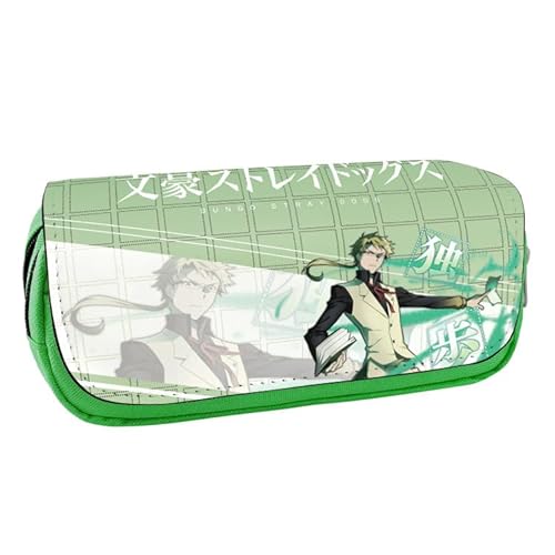 Anjinguang Federmäppchen-Aufkleber für Jungen und Mädchen, Bungo Stray Dogs, 100 Stück, Dazai, Osamu, Nakahara, Chuuya, Anime, Schreibwaren, Schüler-Stifttasche, Typ 15, 20*9*6.5cm von Anjinguang