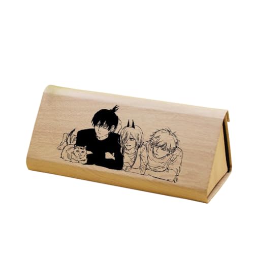 Denji Power Federmäppchen Sonnenbrille Anime Brillenetui Federmäppchen Dreieck Student Stiftebeutel Tasche Pencil Box für Jungen Mädchen, Typ 9, 16*7*6.5cm von Anjinguang