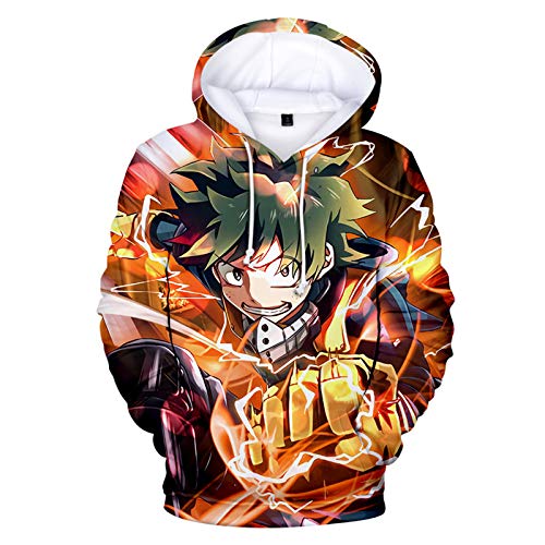 Jungen und Mädchen Neuheit Sweatshirt Kinder Hoodies Anime My Hero Academia Hoodie Boku No Hero Academia MHA Friends Sweatshirt für Kinder 100-150cm Gr. 140 cm, Typ11 von Anjinguang