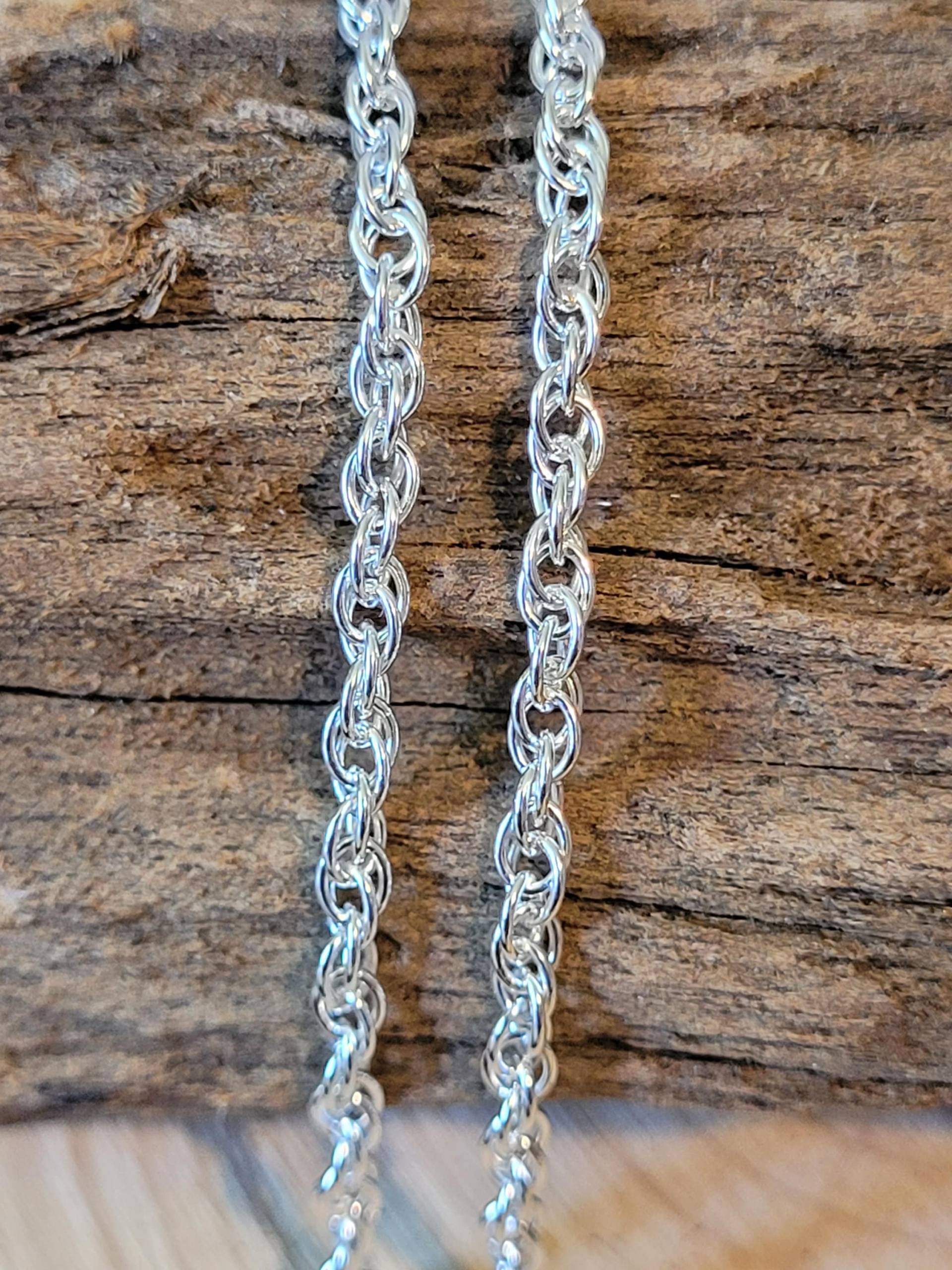 Sterling Silber Seil Knöchel Kette - Singapore Style Twisted Fußkettchen Extra Große Größe 9, 5 "- 31, 5" Plus Ungewöhnliche Handmade von AnkletAddicts