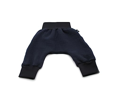 Anna Karinna Kids Pumphose Musselin Kinder Hose Baby Bio Baumwolle Sommer Junge und Mädchen Navy Blue 68 von Anna Karinna Kids