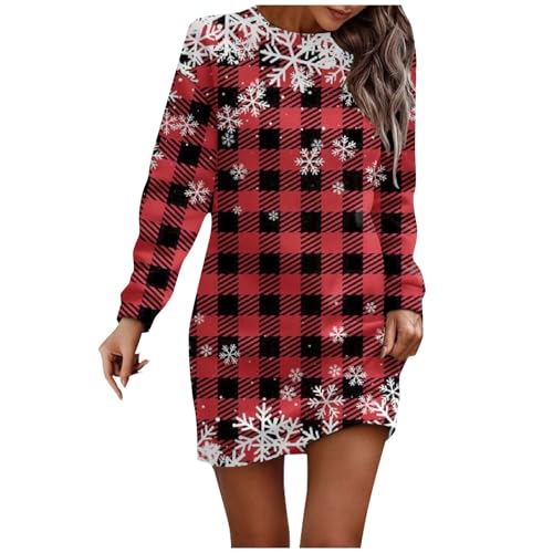 Ansenesna Blusenkleid Damen Langarm Weihnachtskleid Damen Tunika Kleid Damen Herbst Winter Herbstkleid Frauen Elegant Muster Winterkleid Weihnachts Kleider Ansenesna Blusenkleid Damen Langarm Weihnachtskleid Damen Tunika Kleid Damen Herbst Winter Herbstkleid Frauen Elegant Muster Winterkleid Weihnachts Kleider von Ansenesna