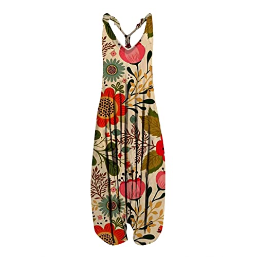 Jumpsuit Haremshose Damen Große Größen Harem Jumpsuit Damen Sommer Lang V Ausschnitt Einteiler Overall Für Mollige Frauen Ärmellos Vintage Muster Onesie Frauen Kuschelig Baggy Playsuit Jumpsuit Haremshose Damen Große Größen Harem Jumpsuit Damen Sommer Lang V Ausschnitt Einteiler Overall Für Mollige Frauen Ärmellos Vintage Muster Onesie Frauen Kuschelig Baggy Playsuit von Ansenesna