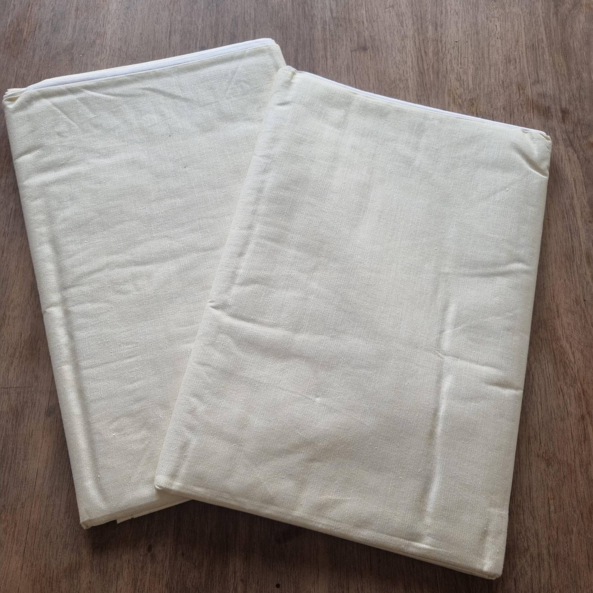 2x Antike Baumwolle Bettlaken Weiss Pastellgelb 150x250cm 3 2x Antike Baumwolle Bettlaken Weiss Pastellgelb 150x250cm 3 von AntikStorys